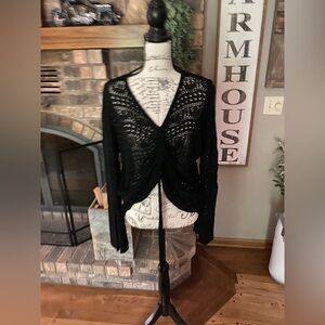 Ferbia Crochet Top With Drawstring